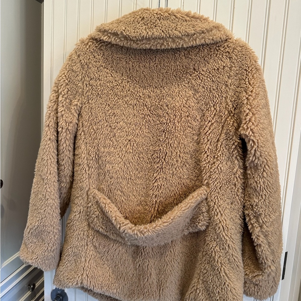 Altar'd State Cream Faux Fur Lined Jacket - Picture 3 of 4